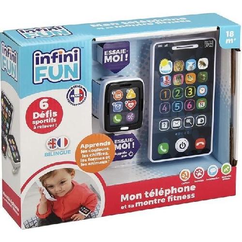 Commercant - Marchande Téléphone et Montre - KD - Mon Téléphone et sa Montre Fitness - Imitation réaliste pour les tout-petits