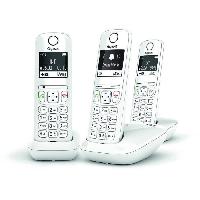 Telephone Fixe - Pack Telephones GIGASET Téléphone Fixe AS690 Trio Blanc