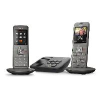 Telephone Fixe - Pack Telephones GIGASET Téléphone Fixe CL 660 A Duo Anthracite