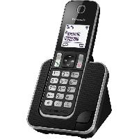 Telephone Fixe - Pack Telephones PANASONIC KX-TGD310FR - Téléphone numérique sans fil Noir