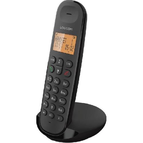 Telephone Fixe - Pack Telephones Téléphone fixe sans fil - LOGICOM - DECT ILOA 150 SOLO - Ardoise - Sans répondeur