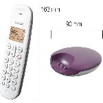 Telephone Fixe - Pack Telephones Téléphone fixe sans fil - LOGICOM - DECT ILOA 150 SOLO - Aubergine - Sans répondeur