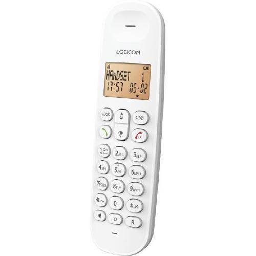 Telephone Fixe - Pack Telephones Telephone fixe sans fil - LOGICOM - DECT ILOA 150 SOLO - Blanc - Sans repondeur