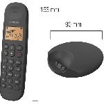 Telephone Fixe - Pack Telephones Telephone fixe sans fil - LOGICOM - DECT ILOA 150 SOLO - Noir - Sans repondeur