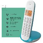 Telephone Fixe - Pack Telephones Telephone fixe sans fil - LOGICOM - DECT ILOA 150 SOLO - Turquoise - Sans repondeur