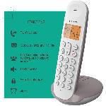 Telephone Fixe - Pack Telephones Téléphone fixe sans fil - LOGICOM - DECT ILOA 155T SOLO - Taupe - Avec répondeur