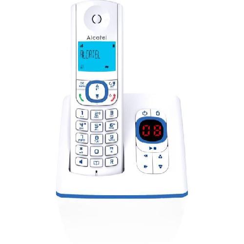Telephone Fixe - Pack Telephones Telephone sans fil - ALCATEL - F530 Voice - Repondeur. blocage d'appels. mains libres. 2 memoires directes. Blanc-Bleu
