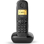 Téléphone sans fil Gigaset A270 Solo - Noir - Mains libres - Répertoire 80 noms et numéros - Autonomie 1080 min