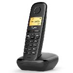 Telephone Fixe - Pack Telephones Téléphone sans fil Gigaset A270 Solo - Noir - Mains libres - Répertoire 80 noms et numéros - Autonomie 1080 min