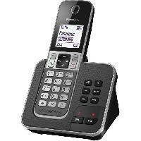 Telephonie Fixe Panasonic KX-TGD310FRG Solo Téléphone sans fil sans Repondeur Noir