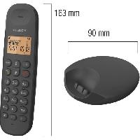 Telephonie Fixe Téléphone fixe sans fil - LOGICOM - DECT ILOA 350 TRIO - Noir - Sans répondeur