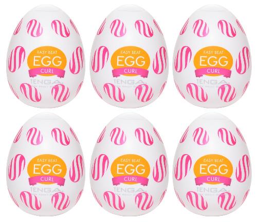 Masturbateurs Tenga Egg Curl Lot de 6