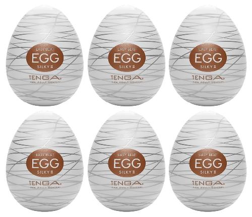 Masturbateurs Tenga Egg Silky II Pack of 6