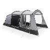 Tente De Camping Tente de camping a arceaux - 4 places - KAMPA - Hayling 4 - Gris et noir