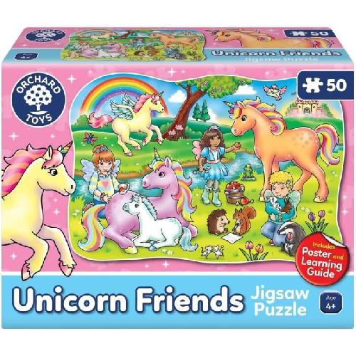 Jeu D'apprentissage Tes amies les licornes - Puzzle - ORCHARD - 50 p