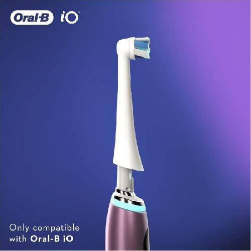 Brossette Tetes de brosse Oral-B iO Ultimate Clean - Pack X2 - Elimination de la plaque dentaire a 100 des le jour 1