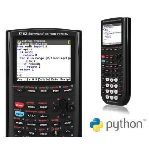 TEXAS INSTRUMENTS Calculatrice graphique TI-82 Advanced Edition Python - Noir