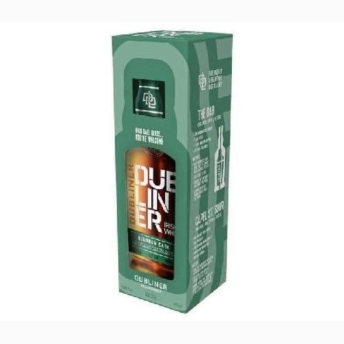 Coffret Cadeau Alcool The Dubliner - Coffret Whiskey Bourbon Cask 70cl 40.0% Vol. + 1 Verre
