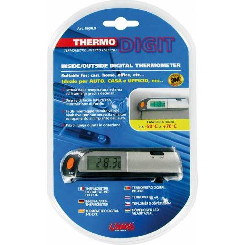 Horloges et Thermometres auto Thermometre Digital Int Ext et Eclairage