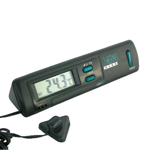 Horloges et Thermometres auto Thermometre interieur exterieur noir