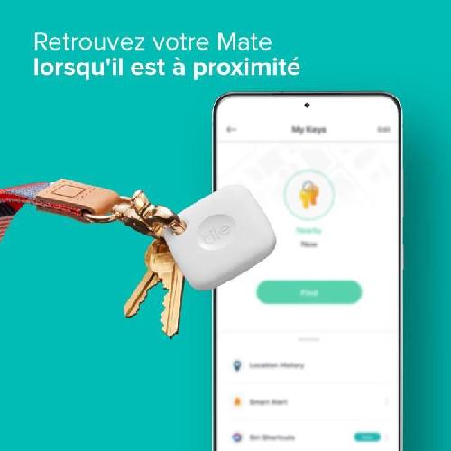 Telecommande - Ecran - Tablette - Centrale De Commande Domotique Tile Mate Porte clé connecté - Localisateur d'objet Bluetooth. Portée de 60 m