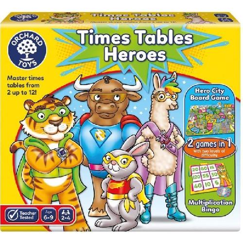 Jeu D'apprentissage Time tables heroes - Jeu de calcul - ORCHARD