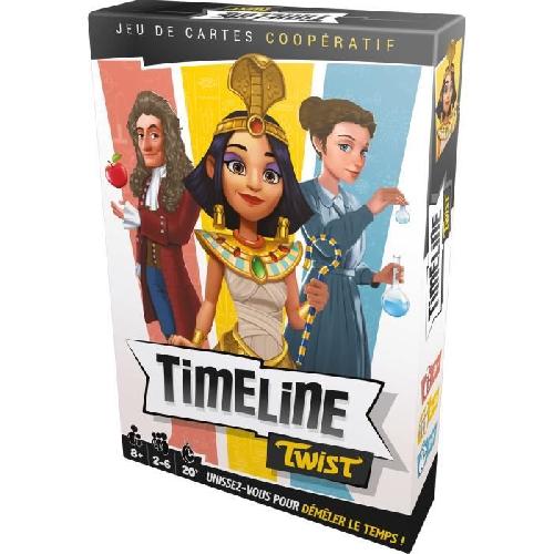 Jeu De Societe - Jeu De Plateau Timeline Twist-Asmodee - Jeu de cartes cooperatif - 2 a 6 joueurs - a partir de 8 ans