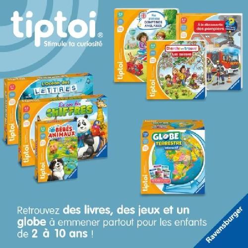 Puzzle tiptoi Globe terrestre interactif. 00000191. 7 ans. Ravensburger