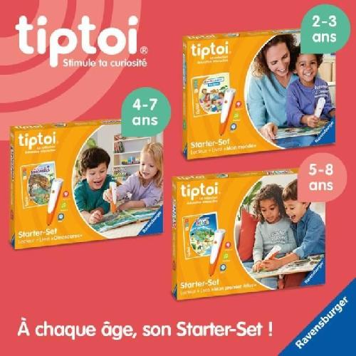 Jeu D'apprentissage Tiptoi Starter Dino. lecteur et livre. 00175. A partir de 5 ans. Ravensburger