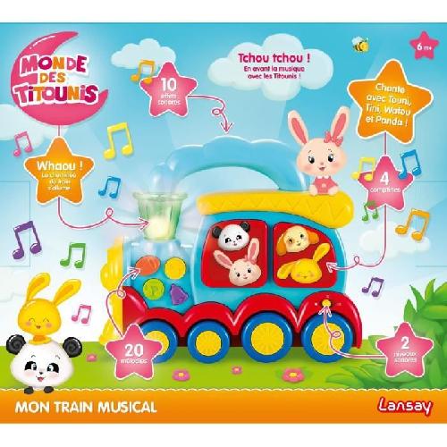 Jeu D'apprentissage Titounis - Mon Train Musical interactif - Jouet 1er Âge - Des 6 mois - Lansay