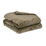 TOISON D'OR - Plaid - Microflanelle - 130x170cm - Taupe