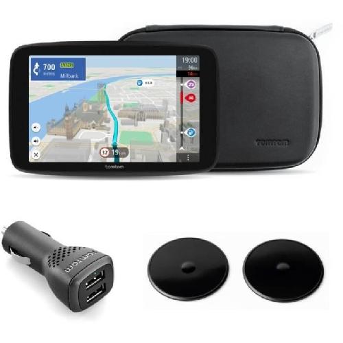 Gps Auto - Module - Boitier De Navigation TomTom - GO Camper Max 2eme génération Premium Pack - GPS Camping-car. caravanes et voiture - 7 pouces - Carte Monde