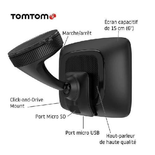 Gps Auto - Module - Boitier De Navigation TomTom - GO Camper Tour 6 - GPS Camping-car.caravane et voiture - 6 pouces - Carte Europe