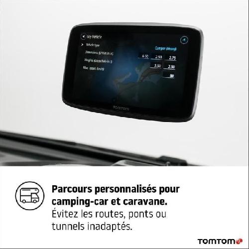 Gps Auto - Module - Boitier De Navigation TomTom - GO Camper Tour 6 - GPS Camping-car.caravane et voiture - 6 pouces - Carte Europe