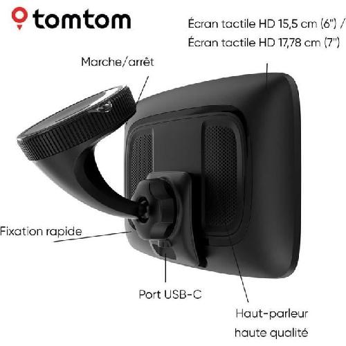 Gps Auto - Module - Boitier De Navigation TomTom - GO Expert 7 Plus - GPS Poid Lourd. Bus. voiture - Planification de Parcours - TomTom Traffic - Carte Monde