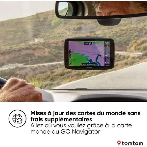 Gps Auto - Module - Boitier De Navigation TomTom - GO Navigator 6 - GPS Voiture - 6 pouces - TomTom Traffic - Mise a jour via Wi-Fi - Carte Europe