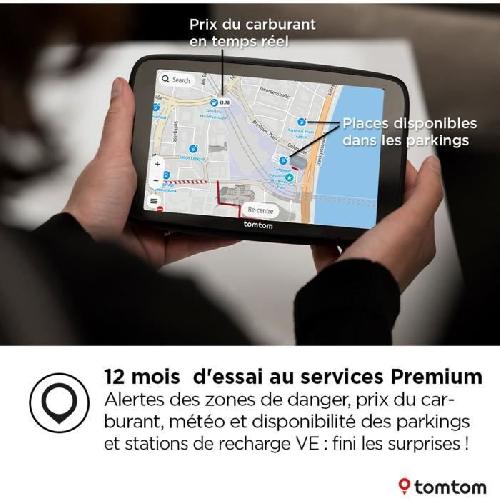 Gps Auto - Module - Boitier De Navigation TomTom - GO Navigator 7 - GPS Voiture - 7 pouces - TomTom Traffic - Fixation Magnétique - Carte Europe