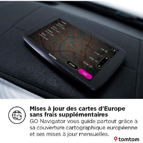 Gps Auto - Module - Boitier De Navigation TomTom - GO Navigator 7 - GPS Voiture - 7 pouces - TomTom Traffic - Fixation Magnétique - Carte Europe