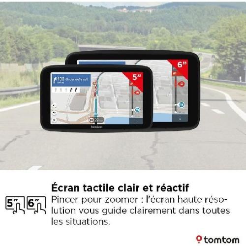 Gps Auto - Module - Boitier De Navigation TomTom - GO Professional 5 2eme Génération - GPS Poid Lourd. Bus et voiture - 5 pouces - TomTom Traffic - carte Europe -