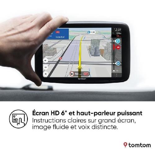 Gps Auto - Module - Boitier De Navigation TomTom - GO Superior 6 - GPS Voiture - 6 pouces -TomTom Traffic - 2 ans de services Premium inlcus - Carte Monde