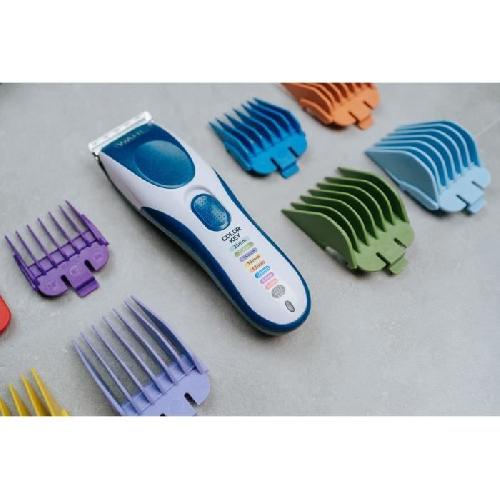 Tondeuse Cheveux  Tondeuse a cheveux - WAHL - COLOR PRO CORDLESS - 3.5 W - 8 sabots - Autonomie : 60 min - Bleu / Gris