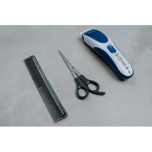 Tondeuse Cheveux  Tondeuse a cheveux - WAHL - COLOR PRO CORDLESS - 3.5 W - 8 sabots - Autonomie : 60 min - Bleu / Gris