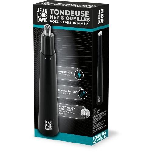 Tondeuse Corps  Tondeuse nez-oreilles - Jean Louis David - Lames en acier inoxydable - Batterie Lithium-Ion - Waterproof IPX7