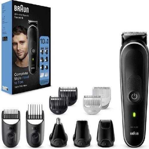 Tondeuse Multi-usages Tondeuse tout-en-un - BRAUN - Series 5 MGK5440 - 10 en 1 - Kit pour barbe. cheveux. rasage du corps & bien plus