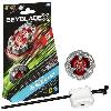 Toupie - Toupie De Competition - Arene - Lanceur Beyblade X. Starter Pack Scythe Incendio 4-60T avec toupie de compétition a rotation droite de type équilibre et lanceur. des 8 ans