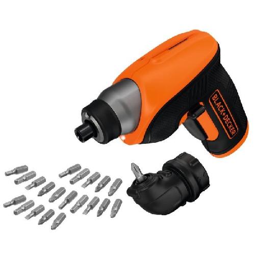 Visseuse - Devisseuse Tournevis Electrique BLACK+DECKER CS3652LCAT-QW - 3.6V. 20 Embouts. Chargeur USB