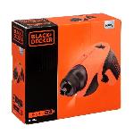 Tournevis Electrique BLACK+DECKER - Lampe LED Integree - Embouts de Vissage PZ - Marron