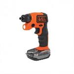 Tournevis Electrique sans fil BLACK+DECKER 3.6V avec 31 Embouts de Vissage