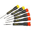 Tournevis Jeu de 6 Micro Tournevis - STANLEY - STHT0-62631 - 4 Fente + 2 Phillips