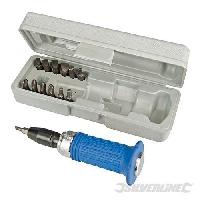 Tournevis SILVERLINE Coffret tournevis a frapper a poignee caoutchoutee. 14 pcs Tournevis SILVERLINE Coffret tournevis a frapper a poignee caoutchoutee. 14 pcs